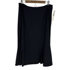 Lauren Ralph Lauren Womens Black Wool Skirt Size 12 New With Tags